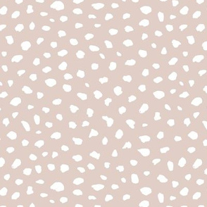 The minimalist dalmatian trendy cheetah spots animal print boho baby nursery  off white cream beige white