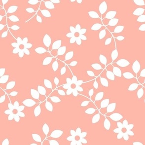 Simple Flowers Peach