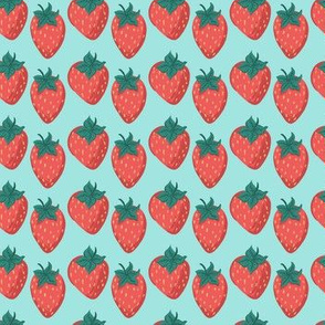 strawStrawberry Harvest: Blueberry_pattern_1_spnflwr_blu