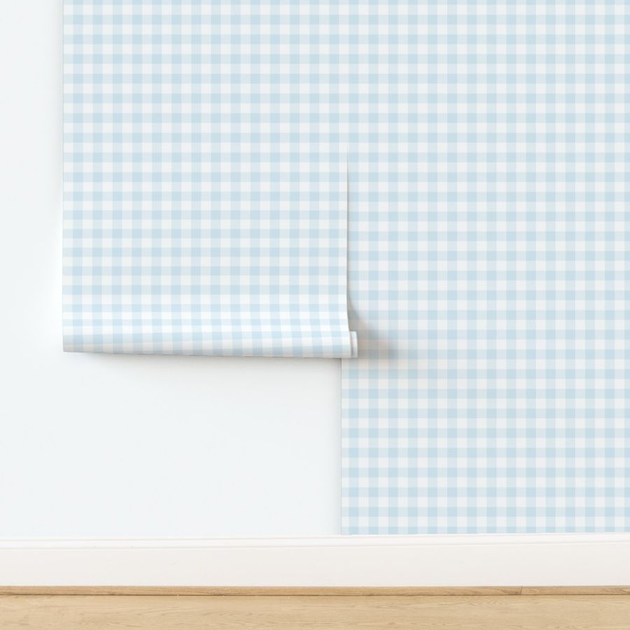 Light Blue Buffalo Check - 2 inch Gingham Plaid