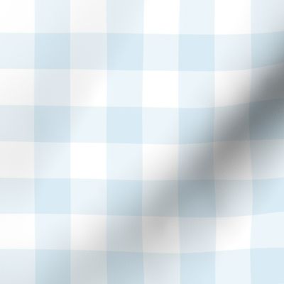 Light Blue Buffalo Check - 2 inch Gingham Plaid