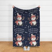 26x36 snow man BLANKET