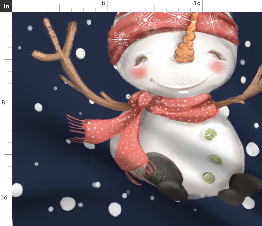 26x36 snow man BLANKET