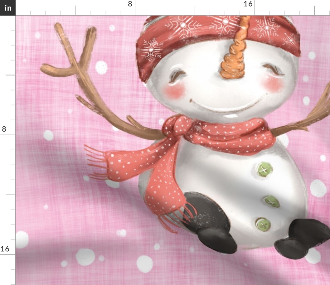 26x36 snow man BLANKET