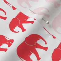 baby elephants - red - LAD20