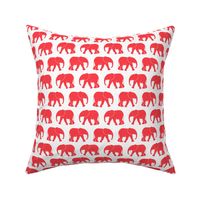 baby elephants - red - LAD20