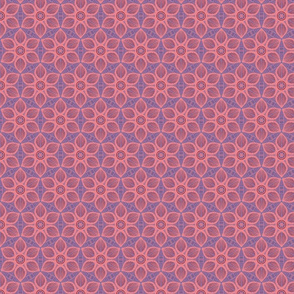 Geometric Dusty Rose Floral