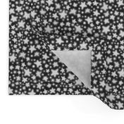 Glow in the dark stars - black and white 