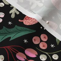 Botanical Christmas-Black