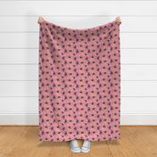 Poppies with legs - pink - small