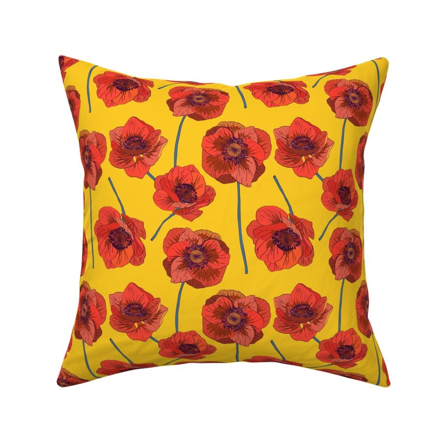 Poppies with legs - yellow - small