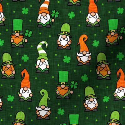 St Patrick's Day Gnomes - Leprechaun Gnomes - clover - dark green - LAD20