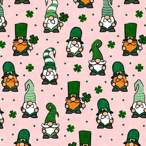 St Patrick's Day Gnomes - Leprechaun Gnomes - clover - pink - LAD20