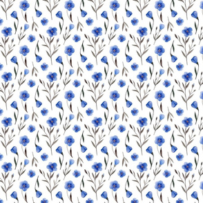 flax flowers pattern