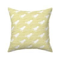 4" Dinosaur with Yellow Stripes Mix and Match with Quilt