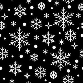 Snowflakes Black Beauty