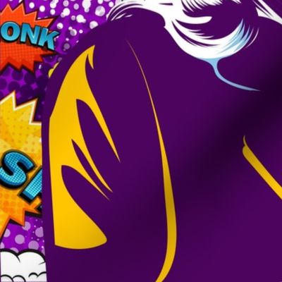 Kamala Super Hero 18" Panel Purple