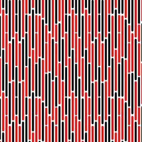 60s mod stripes red and black