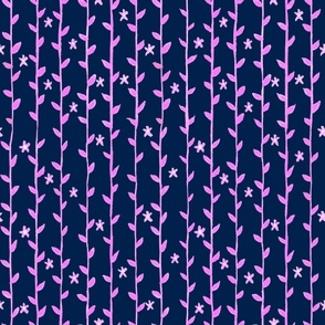 Floral Vines Pattern - Pink 2