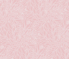 Large Contour Line Botanicals Blush Pink