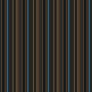 (small scale) Blue and Brown Stars Colored Stripes  /  galaxies coordinate design / wide stripes 