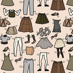 Paper Doll Preppy Neutrals