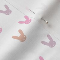 The minimalist boho bunny sweet rabbit design easter spring kids pattern baby nursery pink peach lilac