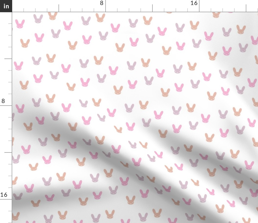 The minimalist boho bunny sweet rabbit design easter spring kids pattern baby nursery pink peach lilac