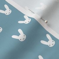 The minimalist boho bunny sweet rabbit design easter spring kids pattern baby nursery cool blue boys