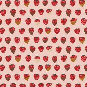 mini micro // Valentine's Day Strawberries in Chocolate
