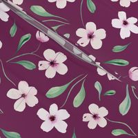 blush floral in magenta