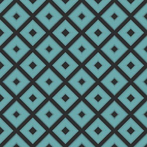 teal diamonds 8x8