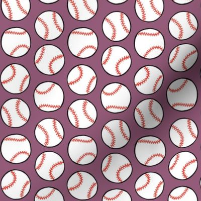 baseballs - purple