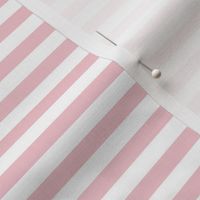 Rose Quartz Bengal Stripe Pattern Horizontal in White