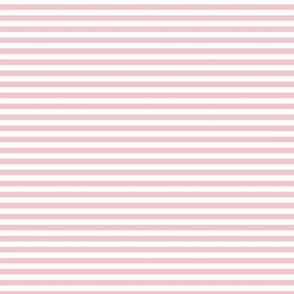 Small Rose Quartz Bengal Stripe Pattern Horizontal in White