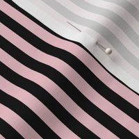 Rose Quartz Bengal Stripe Pattern Vertical in Black