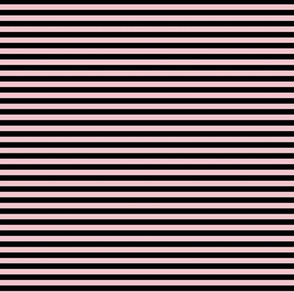Small Rose Quartz Bengal Stripe Pattern Horizontal in Black