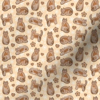 Gingerbread Cats Pattern Micro