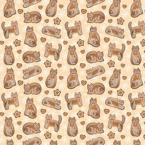 Gingerbread Cats Pattern Micro