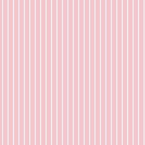 Small Rose Quartz Pin Stripe Pattern Vertical in White
