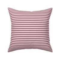 Rose Quartz Pin Stripe Pattern Horizontal in Black