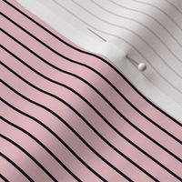 Small Rose Quartz Pin Stripe Pattern Vertical in Black
