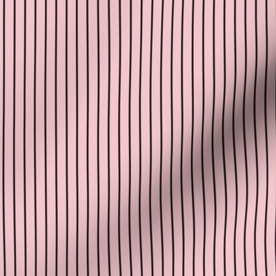 Small Rose Quartz Pin Stripe Pattern Vertical in Black