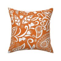 textile-paisley bold rust white