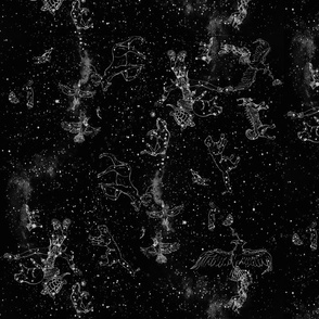 Anishinaabe Constellations Black and White