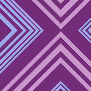 Harry's Sleep Pattern: Diamond Field in 3 Colors - Purple, Lavender, and Periwinkle