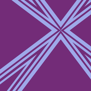 Harry's Sleep Pattern: Star Connection - Purple and Periwinkle  - LARGE