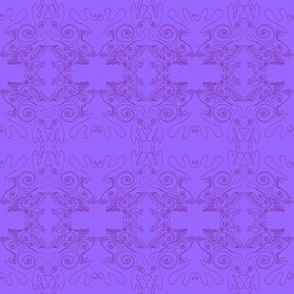organic line - contour drawing-violet