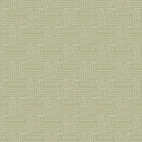 Circuit Board Pattern in Olive Green - small