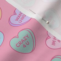 Naughty Candy Hearts Pink